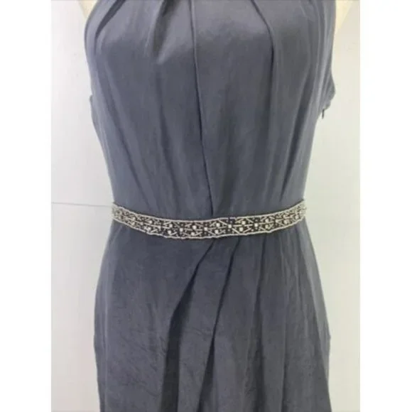 Forever New Size 10 Women's Dress Black Party Cocktail Beaded 100% SILK - Picture 3 of 12